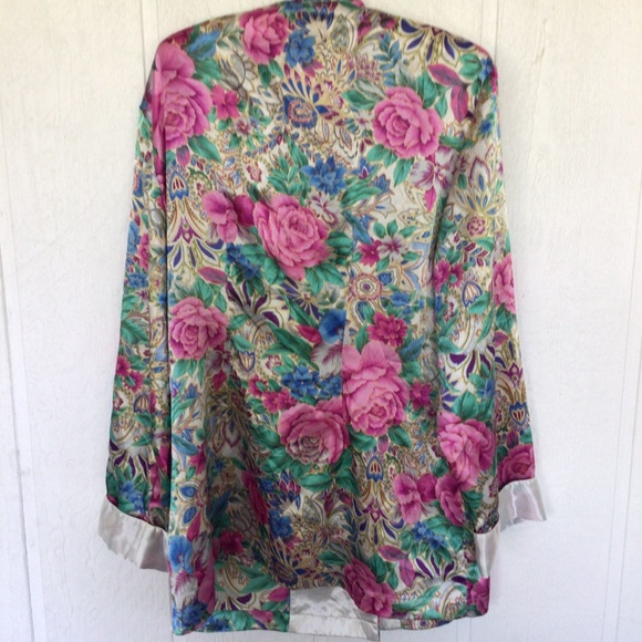 VICTORIAS SECRET VINTAGE SATIN SLEEP SHIRT SIZE LARGE - Picture 4 of 9